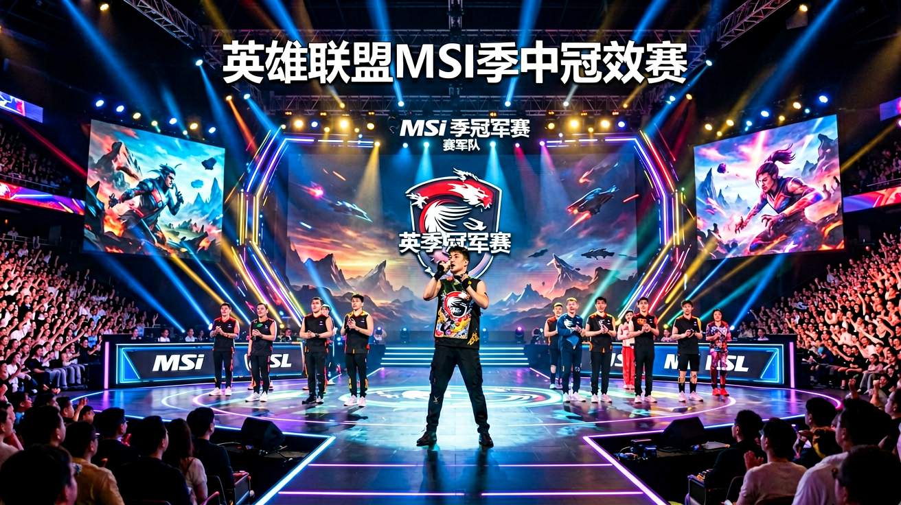 英雄联盟MSI季中冠军赛舞台现场灯光效果