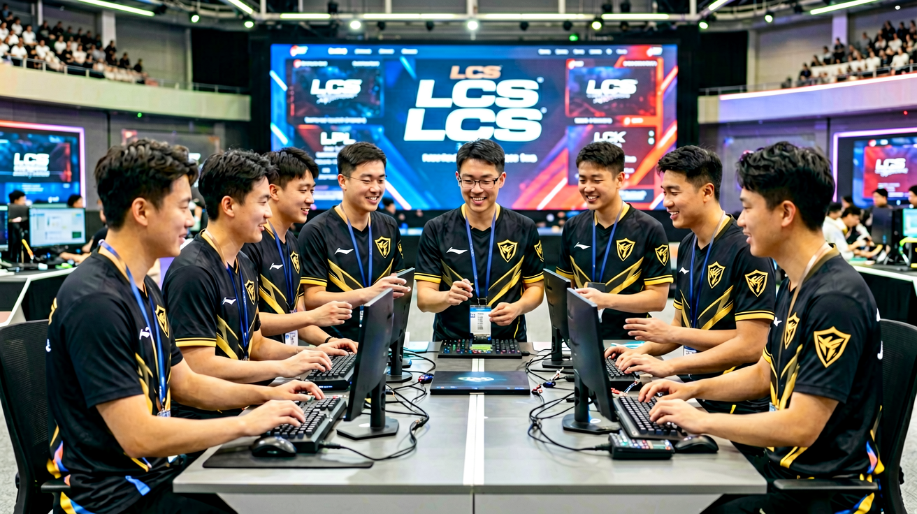 LCS赛区参赛战队比赛现场